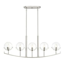 Designers Fountain Spyglass Satin Platinum 5 Light Island Chandelier, 93838-SP