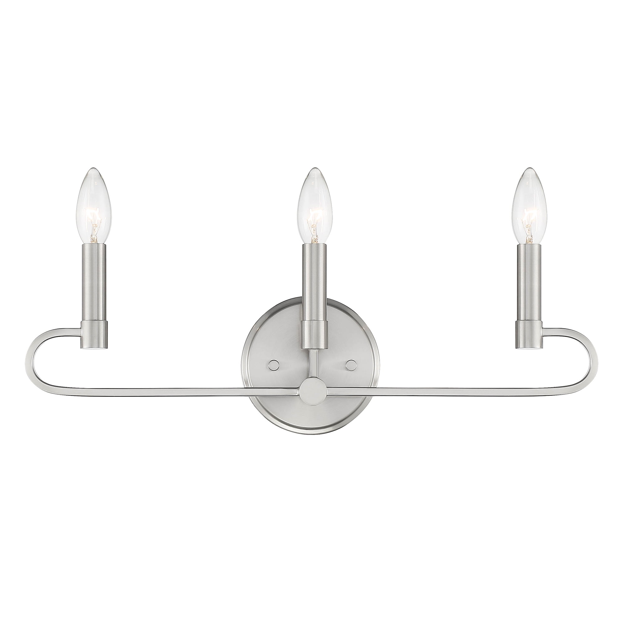 Designers Fountain Summit 3 Light Brushed Nickel Bathroom Vanity Light Fixture, D269C-3B-BN