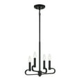 thumbnail image 1 of Designers Fountain Summit 4 Light Matte Black Chandelier, D269C-4CH-MB, 1 of 4