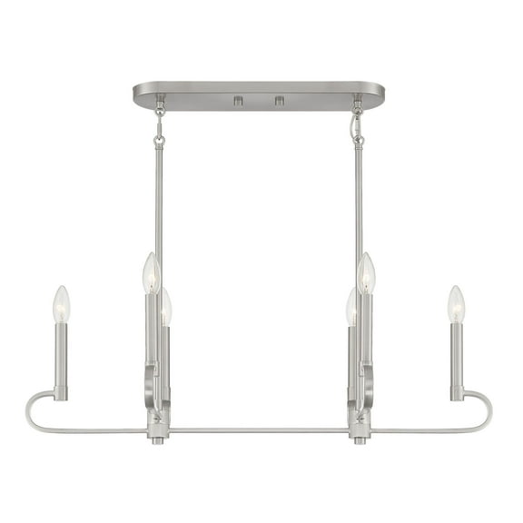 Designers Fountain Summit 6 Light Brushed Nickel Island Pendant, D269C-IS-BN