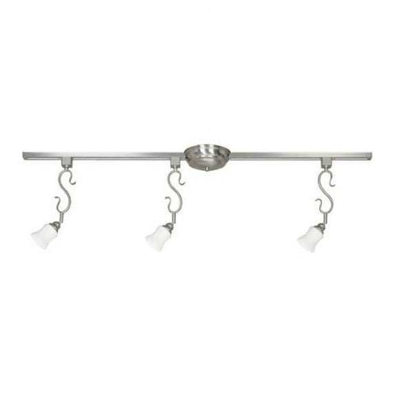 Designers Fountain TKK20-SP Three Light Down Lighting Four Foot Linear Track Light Kit from the Segno Collec, Satin Platinum