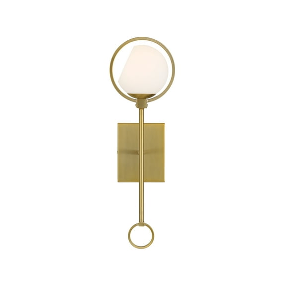 Designers Fountain Teatro 20 inch 1-Light Brushed Gold Modern Wall Sconce Light, D296C-WS-BG
