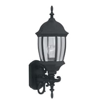 2422-BK-Designers Fountain-Triverton - One Light Outdoor Wall Lantern