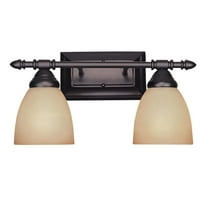 Apollo 2 - Light Oil Rubbed Bronze Dark Brown Traditional Wall Sconce
