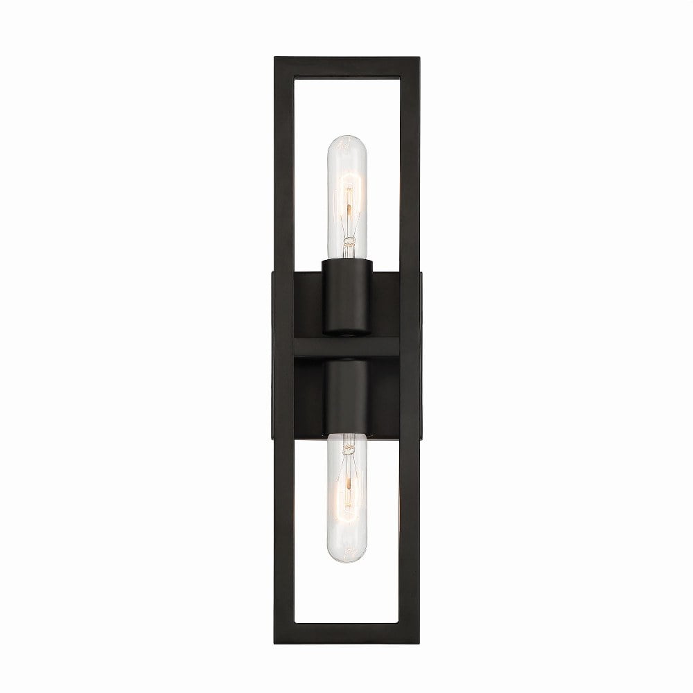 Urban Oasis Matte Black Industrial Dimmable Wall Sconce