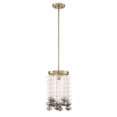 thumbnail image 1 of Designers Fountain Villa Rose Brushed Gold 1 Light Mini Pendant, D208M-9P-BG, 1 of 5