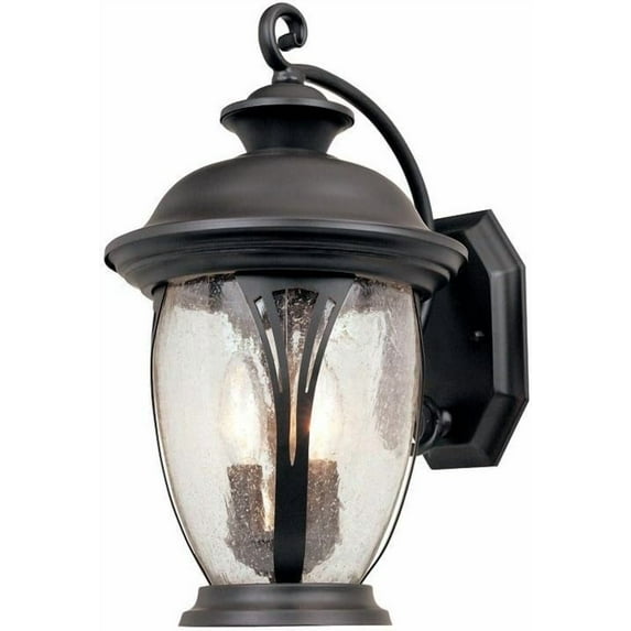 Westchester Bronze 3-Light Outdoor Line Voltage Hardwired Porch Light Wall Sconce with No Bulb Included