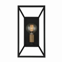 Designers Fountain Within 1 Light Matte Black Wall Sconce Light, D237M-WS-MB