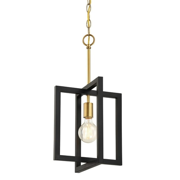 Designers Fountain Xander Aged Warm Brass 1 Light Mini-Pendant, 92830-AWB