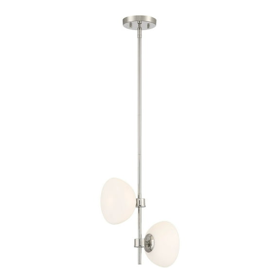Designers Fountain Zio 2 Light Polished Nickel Pendant, D270H-10P-PN