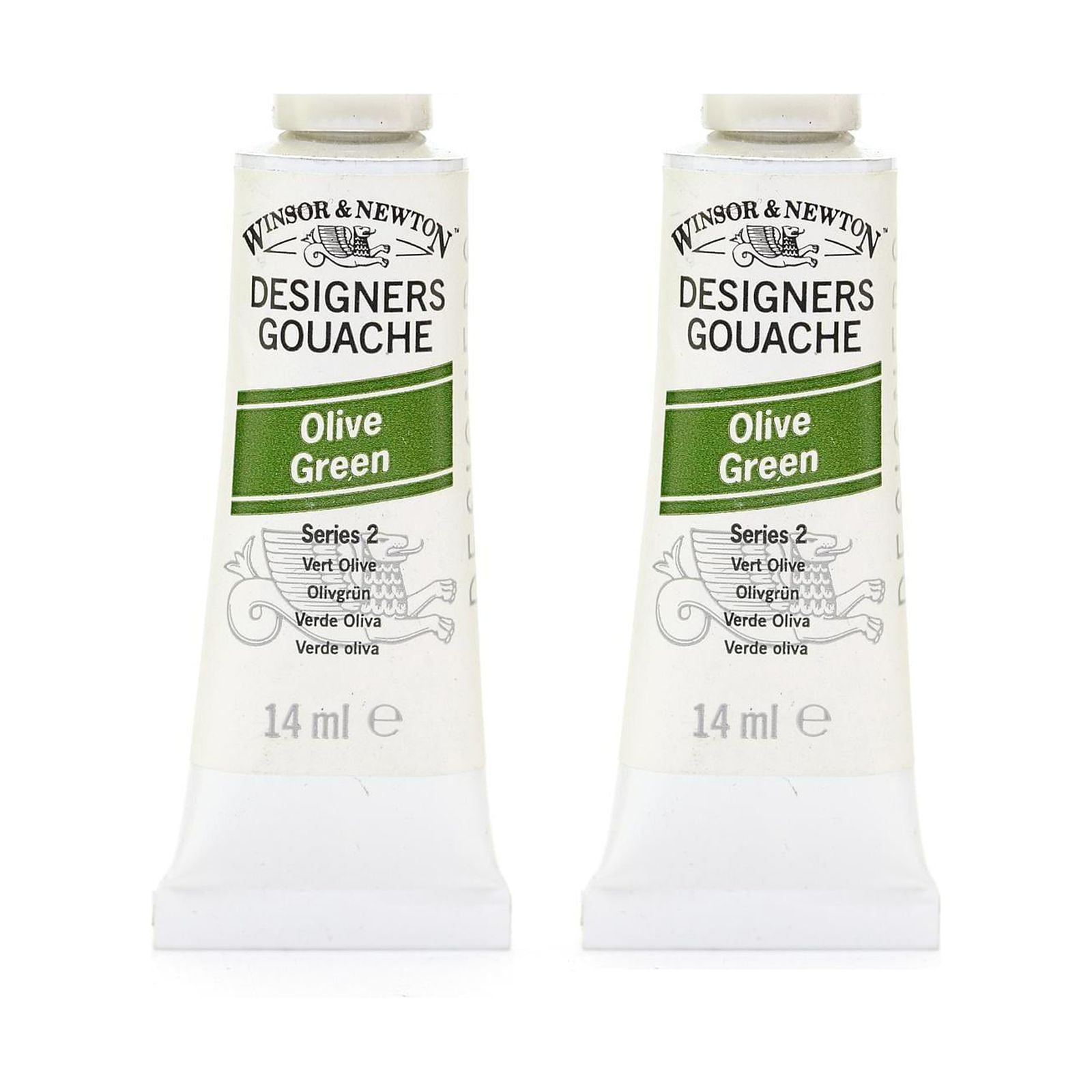 Designers' Gouache olive green, 14 ml, 447 (pack of 2)