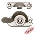 thumbnail image 1 of Designers Impressions 53713 Satin Nickel Window Sash Lock - 10 Pack, 1 of 1