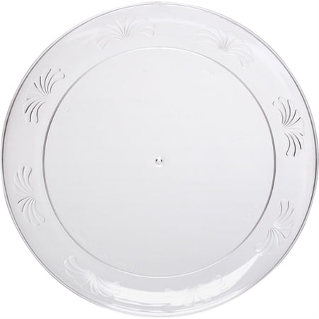Designerware WNA Comet 6" Floral Rim Disposable Clear Plate DWP6180