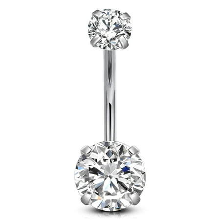 Designice 14G Belly Button Ring Surgical Steel Belly Rings Piercing Jewelry Belly Button Piercing