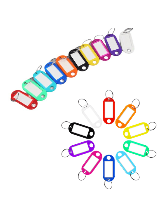 2026 New 20 Pieces Key Tags, Durable Pp Keychain Accessories, Multicolor Plastic Key Ring for Organizing Keys, Home, Office, Luggage, Car Keys, Diy Projects, Labeling.