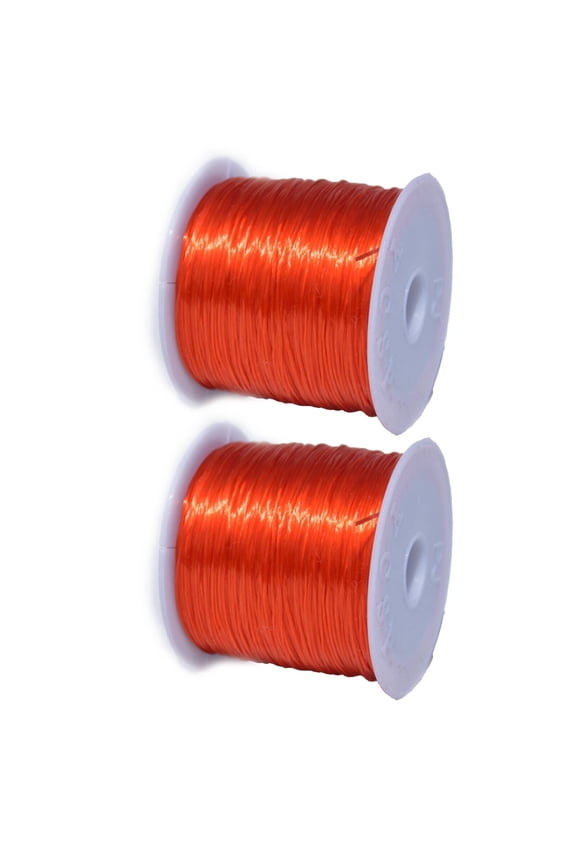 2Pcs Stretchable Bracelet Rope,Stretchy Bracelet String,Essential Tool Crafters String Bracelet Making,Red