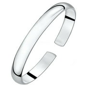 MODERN HOMEZIE 2pcs Women Solid 925 Sterling Silver Bangle Adjustable Opening Bracelet Girls Jewelry Birthday Gift
