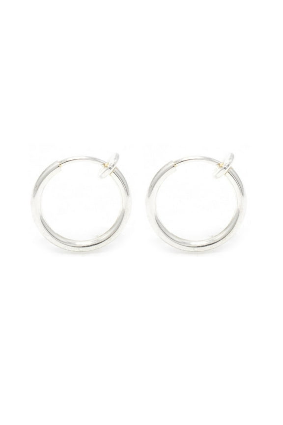 Clip-On Spring Action Non-Piercing Fake Cartilage Lip Nose Faux Septum Ring-Pair
