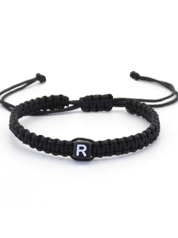 Couple Bracelet,Handcrafted Attention Detail Couple Bracelets,26 Customizable Letters Bracelet,R