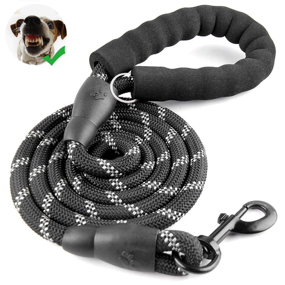 Designice Dog leashes for Large Dogs Rope Leash Heavy Duty Dog Leash with Comfortable Padded Handle and Highly Reflective Threads 5 FT for Small Medium Large Dogs Walmart Business Supplies