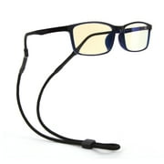Designice Eye Glasses String Holder Straps - Sports Sunglasses Strap for Men Women - Eyeglass Holders Around Neck - Glasses Retainer Cord Chains Lanyards Black(2PCS)