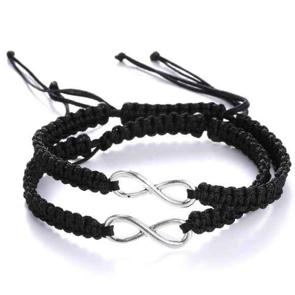 Designice Handmade Infinity Friendship Bracelets, 2 Pieces