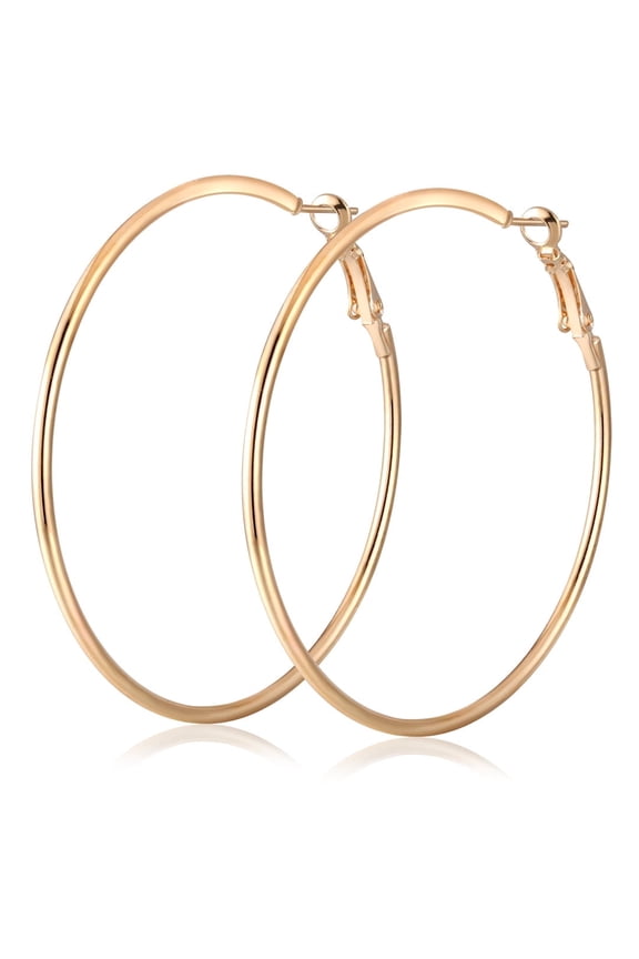 Hoop Earrings for Women,Bold and Stylish Gold Earrings,Eye-Catching 70mm Hoop Earrings