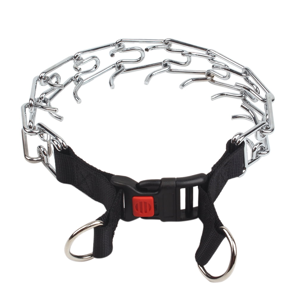 Designice Iron Pet Choker Dog Prong Collar Pinch Training Adjustable Size With Snap Buckle Walmart