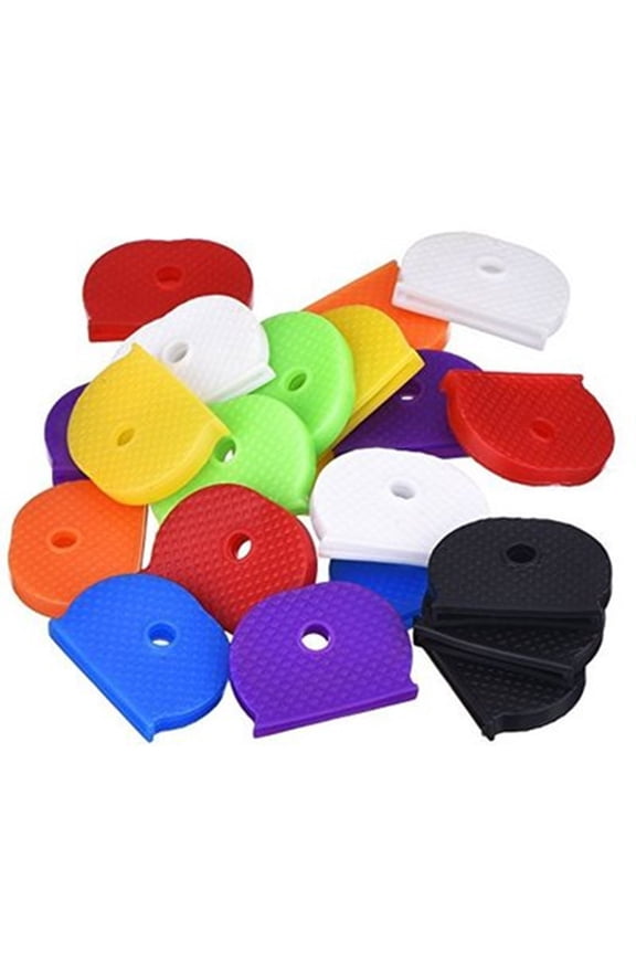 Key Cover,Vibrant Key Cover with Non-Slip Texture,Elastic Silicone Key Covers,Multiple Colors for Easy Key Identification