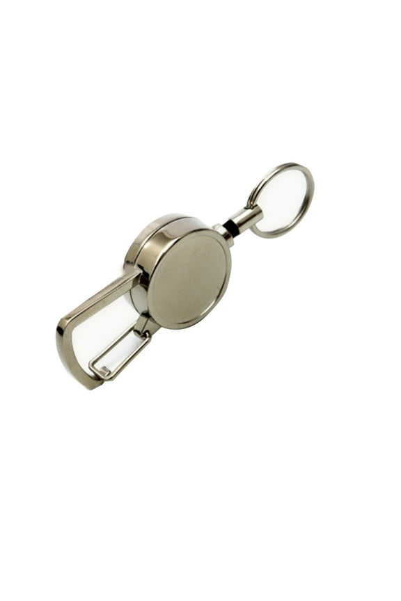 Keychain,Metal Durable Retractable Key Holder with Clip,D-Shaped Key Ring for Secure Carry