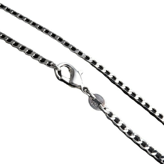 Designice Necklace for Men, 22" Silver Chain, 2mm Stainless Steel, Polished Finish, Simple Stylish Necklaces