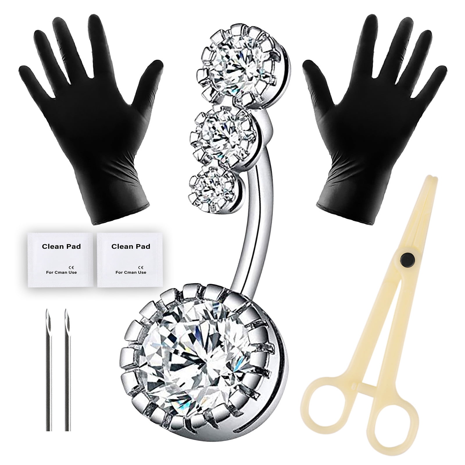 Designice Piercing Kits for All Piercings Ear Rings Piercing Needles