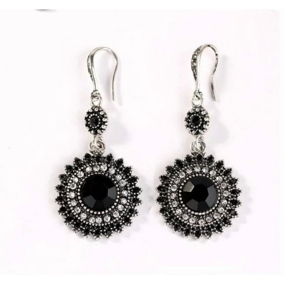 Designice Poatren Bohemian Ear Studs Earrings For Women Black Ethnic Fashion Jewelry Earrings