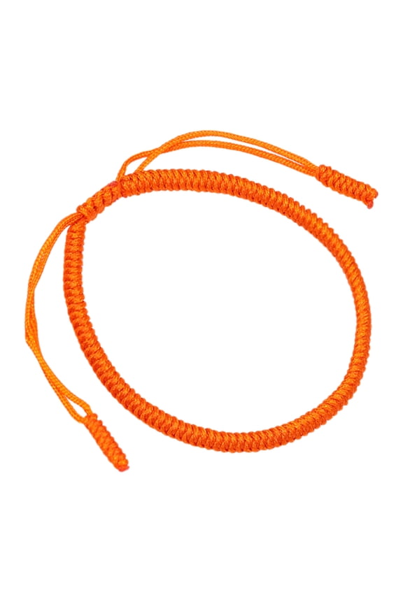 Red String Bracelet,Handcrafted Tibetan Knot Charm Bracelet,Symbolic Protection Bracelets,Orange