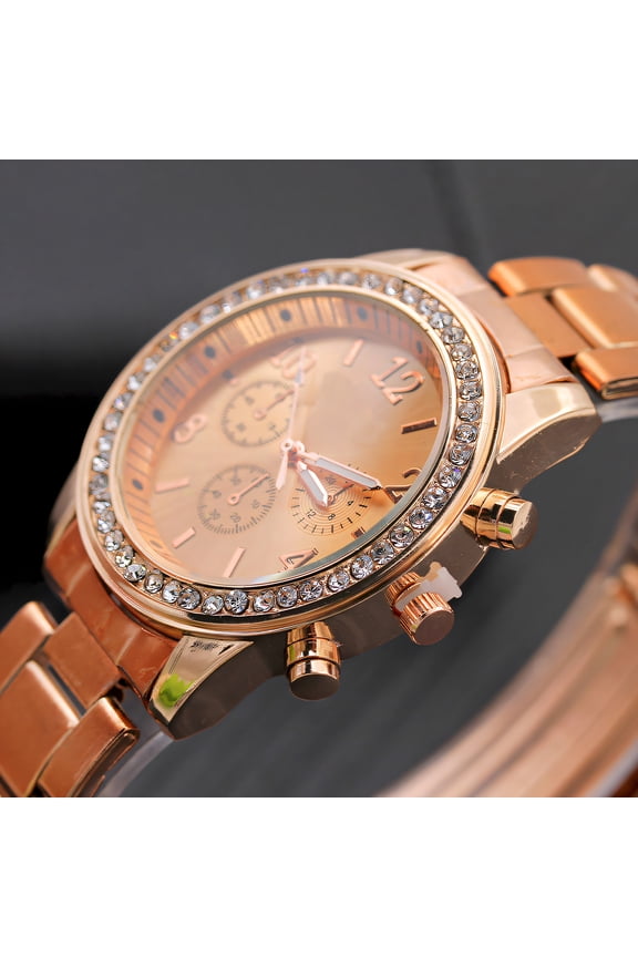 Reloj Para Mujer Steel Band Womens Gold Watch Unisex Style Reloj De Mujer Couple'S Watch
