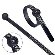 DESIGNICE Visland Ring Sizer Measuring Tool Reusable Finger Size Gauge Jewelry Sizing Tool 1-17 USA Rings Size