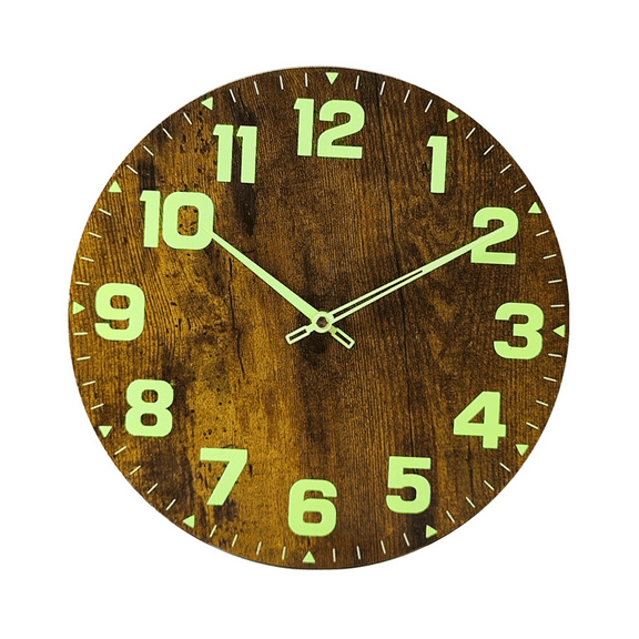 Designice Small Wall Clock, Classic Wall Clock, Battery Operated Wall Clocks, 1-Piece,Wooden