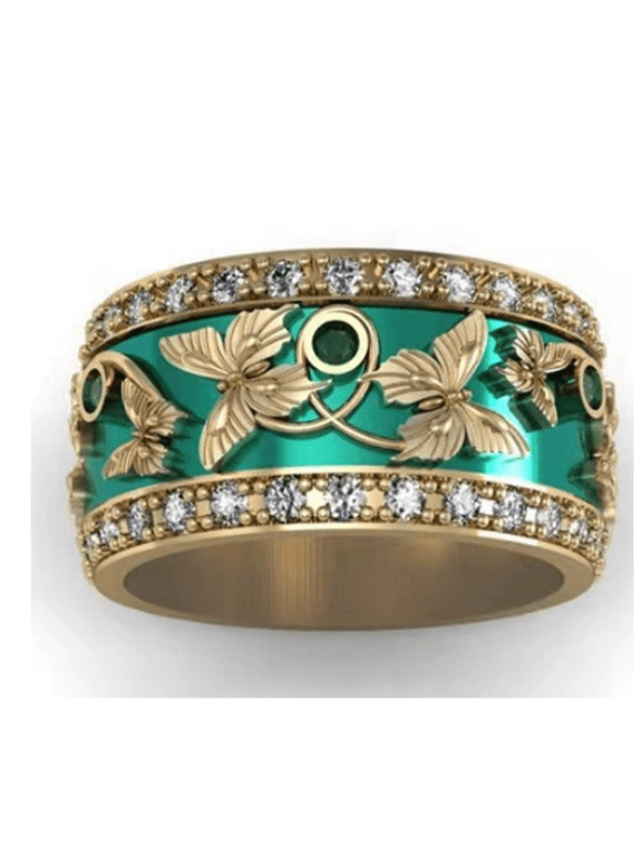 Stainless Steel Ringurable and Sturdy Stainless Steel Ringsine Polishing Butterfly Ring