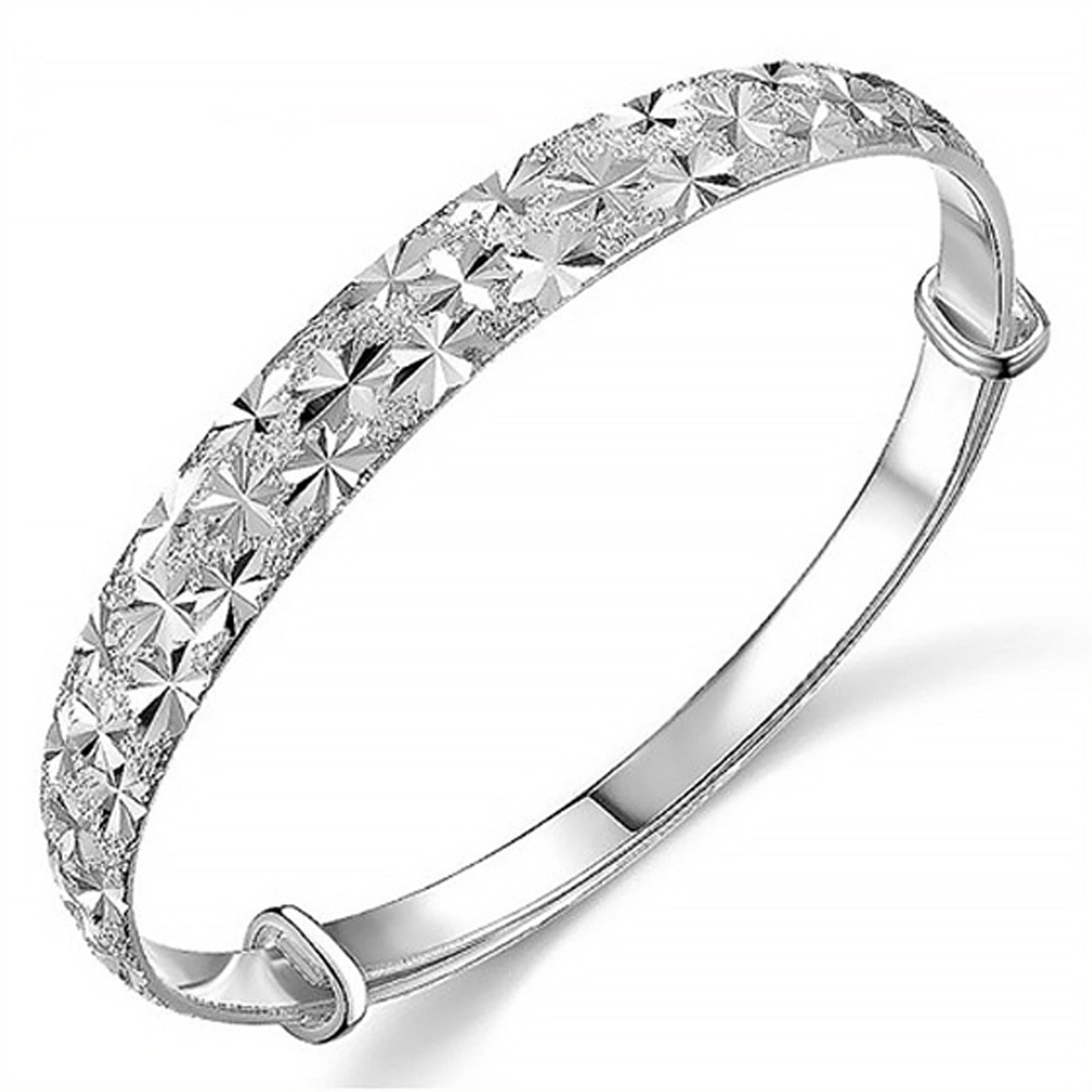 MISSLAN Adjustable Sterling Silver Bracelet - Heart Cross Sunflower Infinity Pearls Charm, Gift For Women