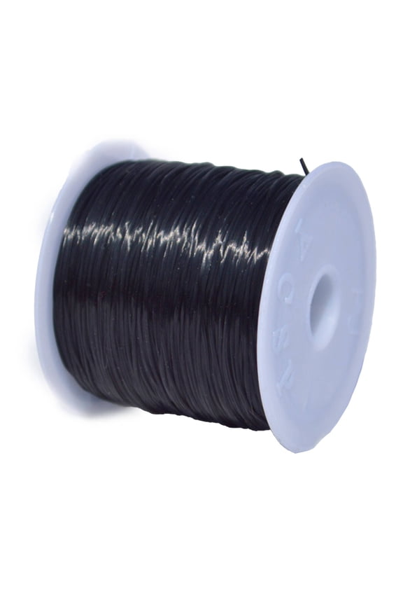 Stretchable Bracelet Rope,Stretchy Bracelet String,Essential Tool Crafters String Bracelet Making,Black