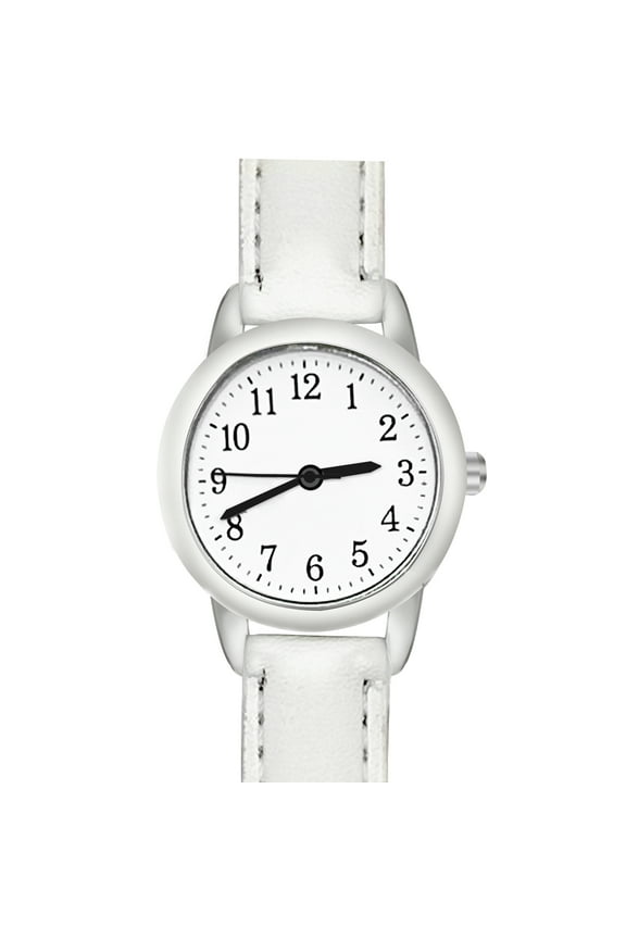 Watches for Women,Elegant Women's Quartz Watch,Minimalist Small Round Dial, Lightweight White Strap Everyday Waterproof Fashion Watches