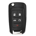 thumbnail image 1 of Nasstrac New Remote Flip Key Fob 2010-2020 GM 5 Button, Replacement for Impala, Malibu, Cruze, Equinox, and Other Vehicles, FCC ID: OHT01060512, 1 of 7