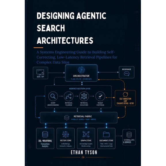 Architecting Enterprise Agents Designing Agentic Search Architectures: A Systems Engineering Guide to Building Self-Correcting, Low-Latency Retrieval P, Book 1, (Paperback)