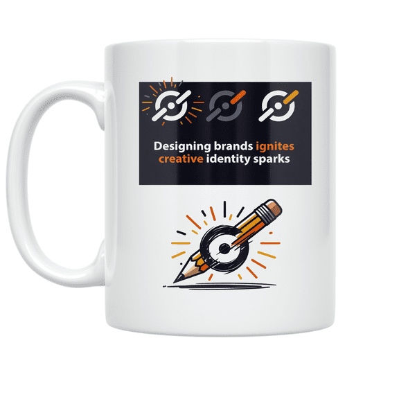 Designing Brands Ignites Creative Identity Sparks - Brand Identity Designer - 11 oz Ceramic Coffee Mug