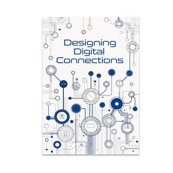 Designing Digital Connections Blueprint Art - Social Media Enthusiast - 13x19 Poster Print
