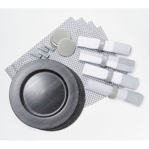 Designing Dining 24-Piece Service for 4 Completer Set in Grey