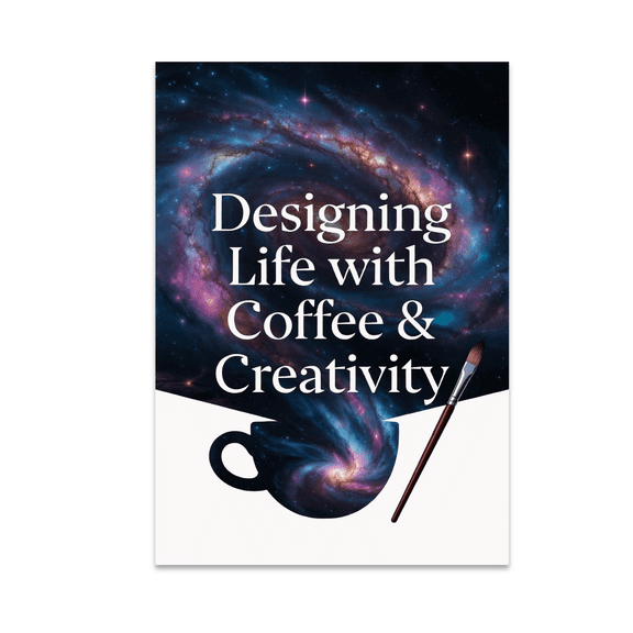Designing Life with Coffee & Creativity - Art Enthusiast - 13x19 Poster Print
