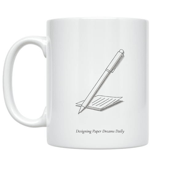 Designing Paper Dreams Daily - Stationery Designer - 11 oz Ceramic Coffee Mug