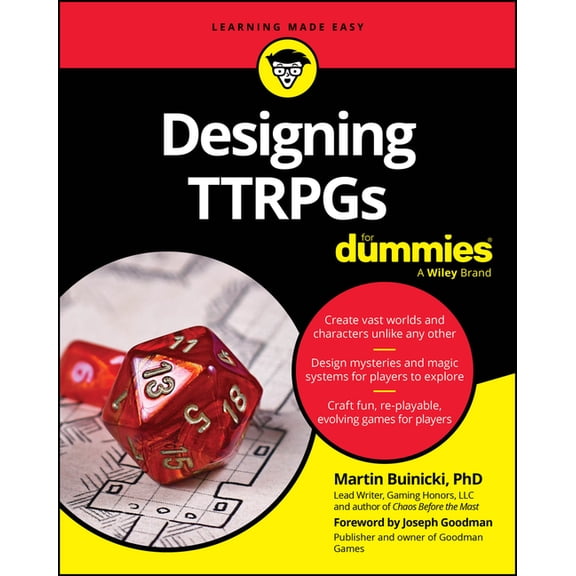 Designing Ttrpgs for Dummies, (Paperback)