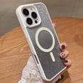thumbnail image 1 of Designing for iPhone XS Max Phone Case,Compatible with Mag-Safe,Bling Sparkly Gradient Glitter Back,Shockproof Drop-proof TPU Frame,Luxury Rugged Phone Case for iPhone XS Max,White, 1 of 6